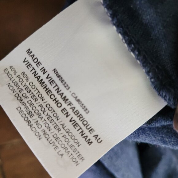 Nike Womens Broncos NFL V-Neck T-Shirt Blue/Orange L - Picture 5 of 6